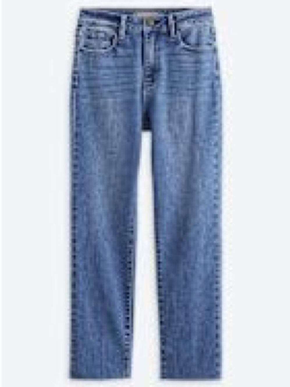 Just USA Women's Straight-Leg Jeans in Medium Blue Wash